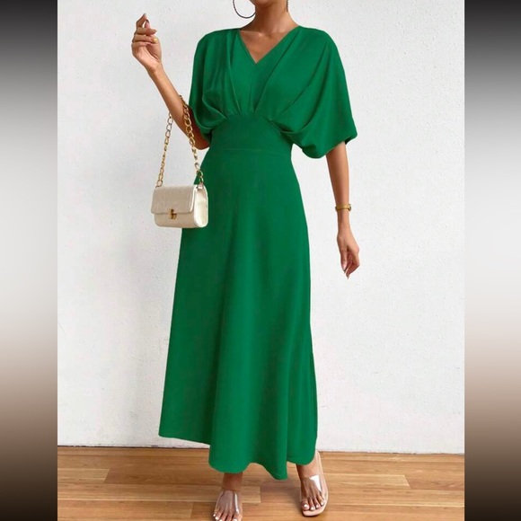 Boho batwing sleeve A line dress - Picture 4 of 6